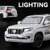 1/18 Scale Toyota Prado SUV Off-road Vehicle Alloy Scale Car Model Diecast Metal Sound and Light Collection Children Toy Car Vehicle Gift
