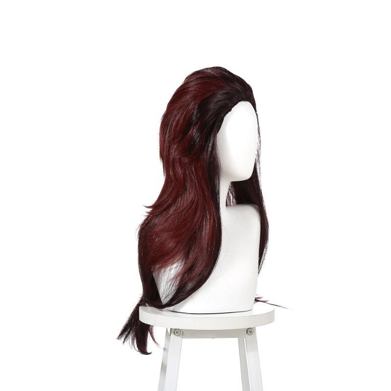 Женский и мужской аниме 60 см Devil's Blade Sakumo Tanjiro, сексуальный коричневый градиент, длинные волосы, парик для косплея, костюмы для косплея