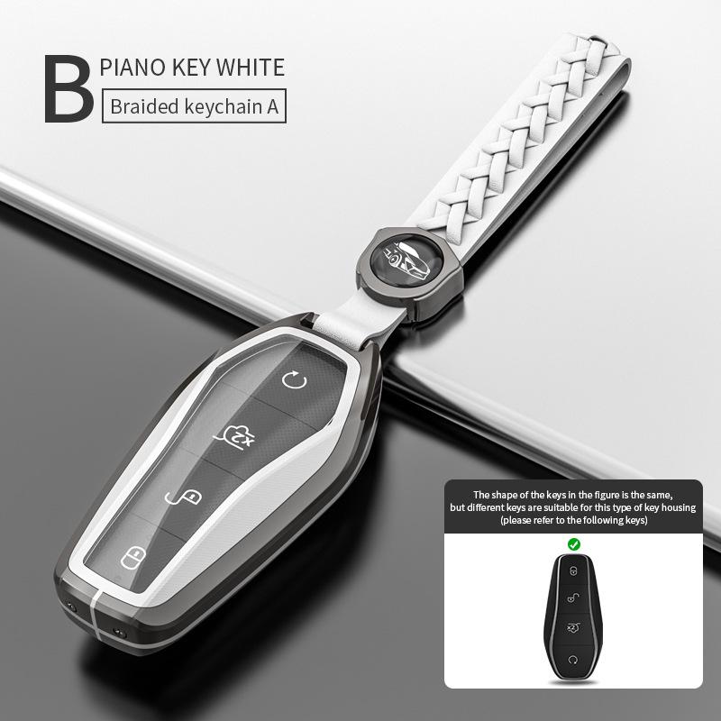 Compatible Key Case for 21 BYD Models: Tang, Song, Yuan, Qin Plus DMI, EV Car Key Shell with Buckle