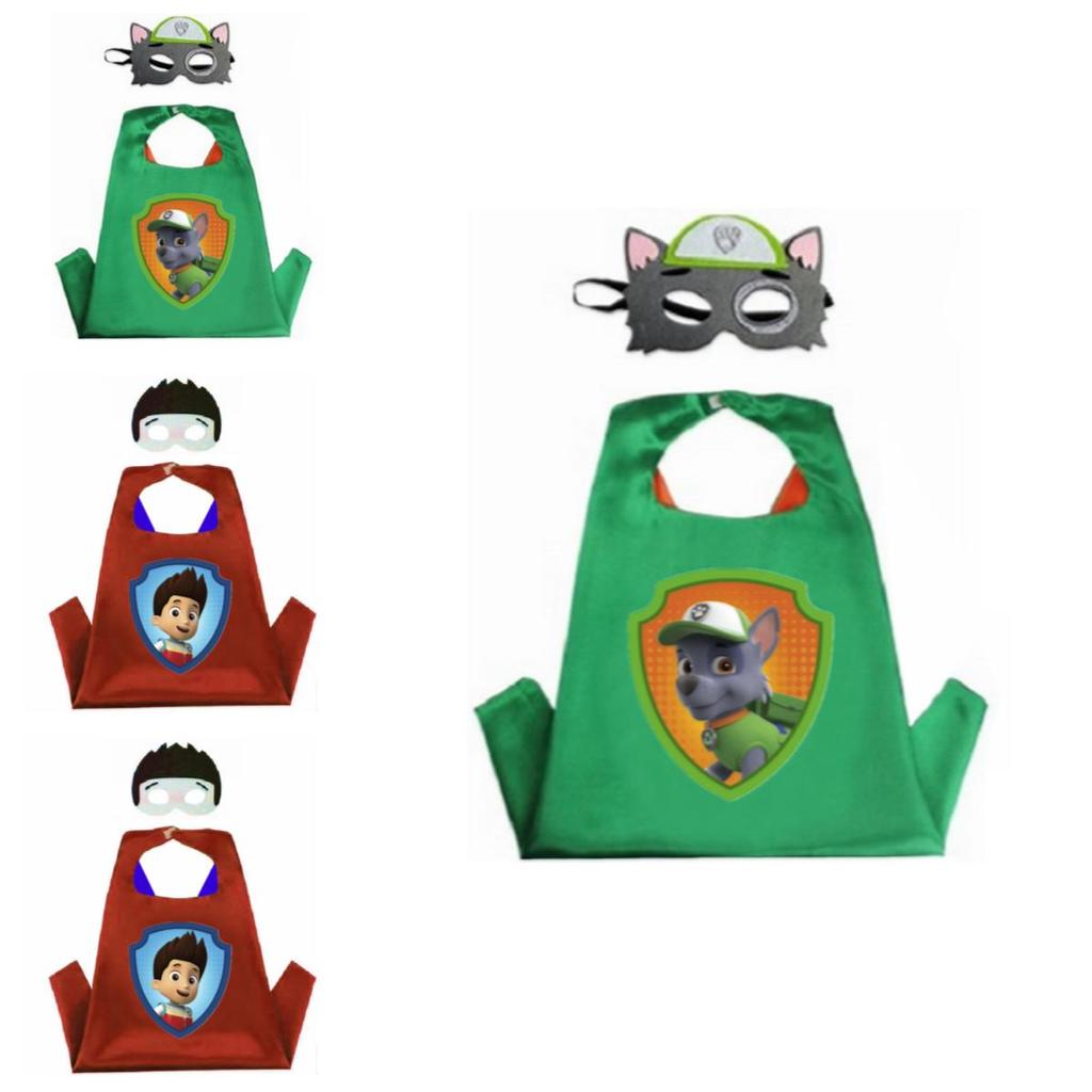 Привлекательный плащ и маска Щенячий патруль, костюм для косплея для детских маскарадных вечеринок
