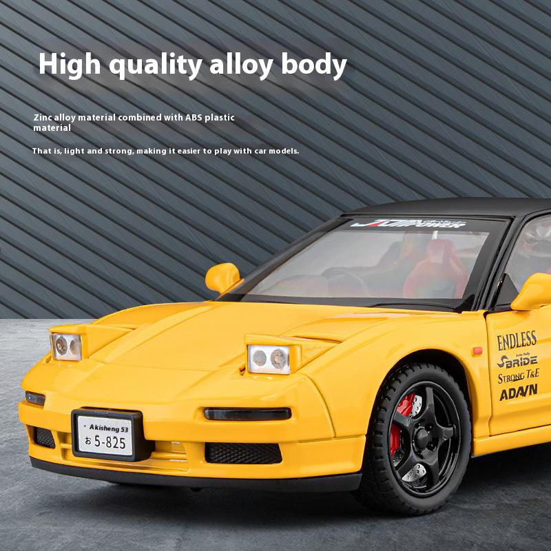 1/22 Honda Cool NA1 Сплав Модель, Крутой Звук и Свет, Изысканные Настольные Украшения, Лучшая Коллекция для Любителей Моделей Автомобилей
