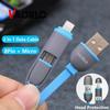 VAORLO Зарядный кабель 8Pin Micro 2 в 1, кабель для передачи данных для Samsung Android iphone с защитой головы, стабильная быстрая зарядка