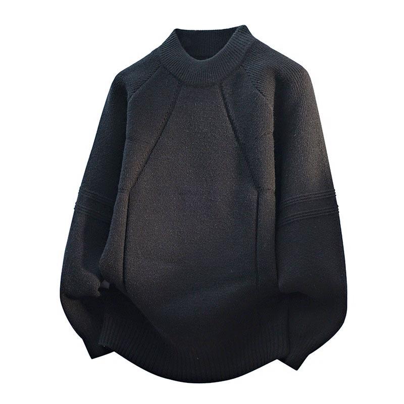 European Style Half-Zip Sweater, Men's Versatile Knitwear for Autumn/Winter, Old Money Look, High-End Business Attire.