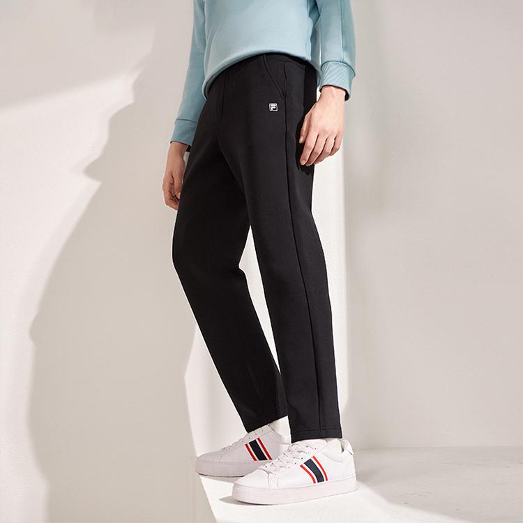 Fila Спортивные Повседневные Вязаные Длинные Брюки Мужские Низ Черные F11M147603FBK