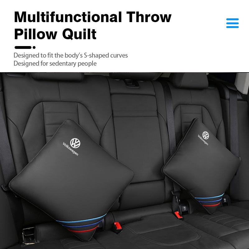For Volkswagen VW Car Headrest Lumbar Support Cotton Neckpillow Waist Cushion Golf 4 5 6 7 Polo Jetta Sagitar Magotan Passat B5 zr7