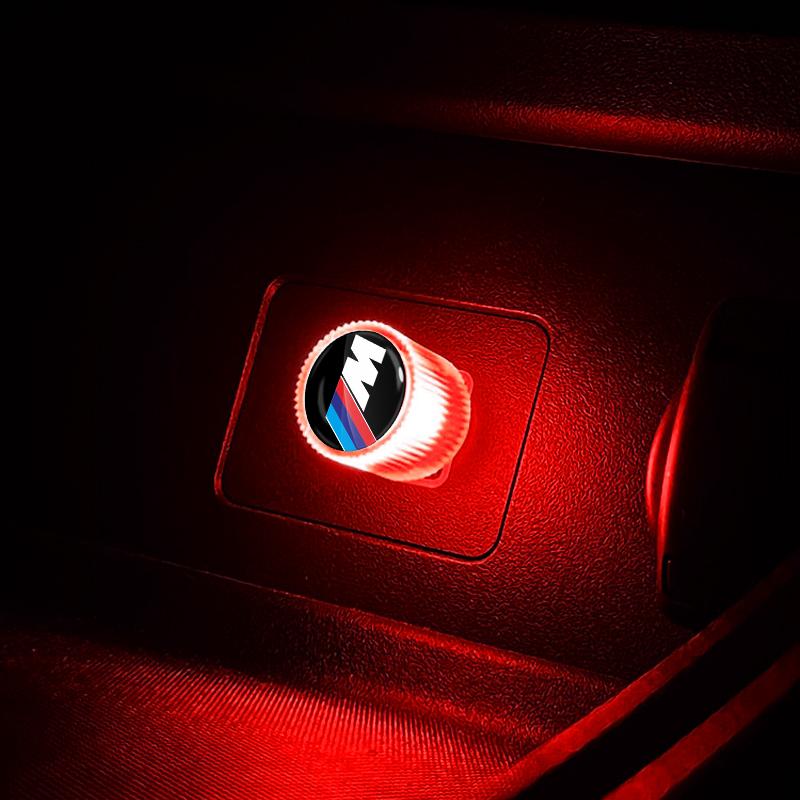 Эмблема M с логотипом USB Автомобильный светодиодный свет Автомобильный свет для создания атмосферы в салоне Для BMW X7 X3 X4 X5 X6 3 4 5 6 7 Серии Z4 M M3 M5 M6 E38 E39 E46 E53 E60 E61