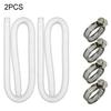 2 PCS Hose Pool Pump Hose 4 PCS Clips Hose With Clips