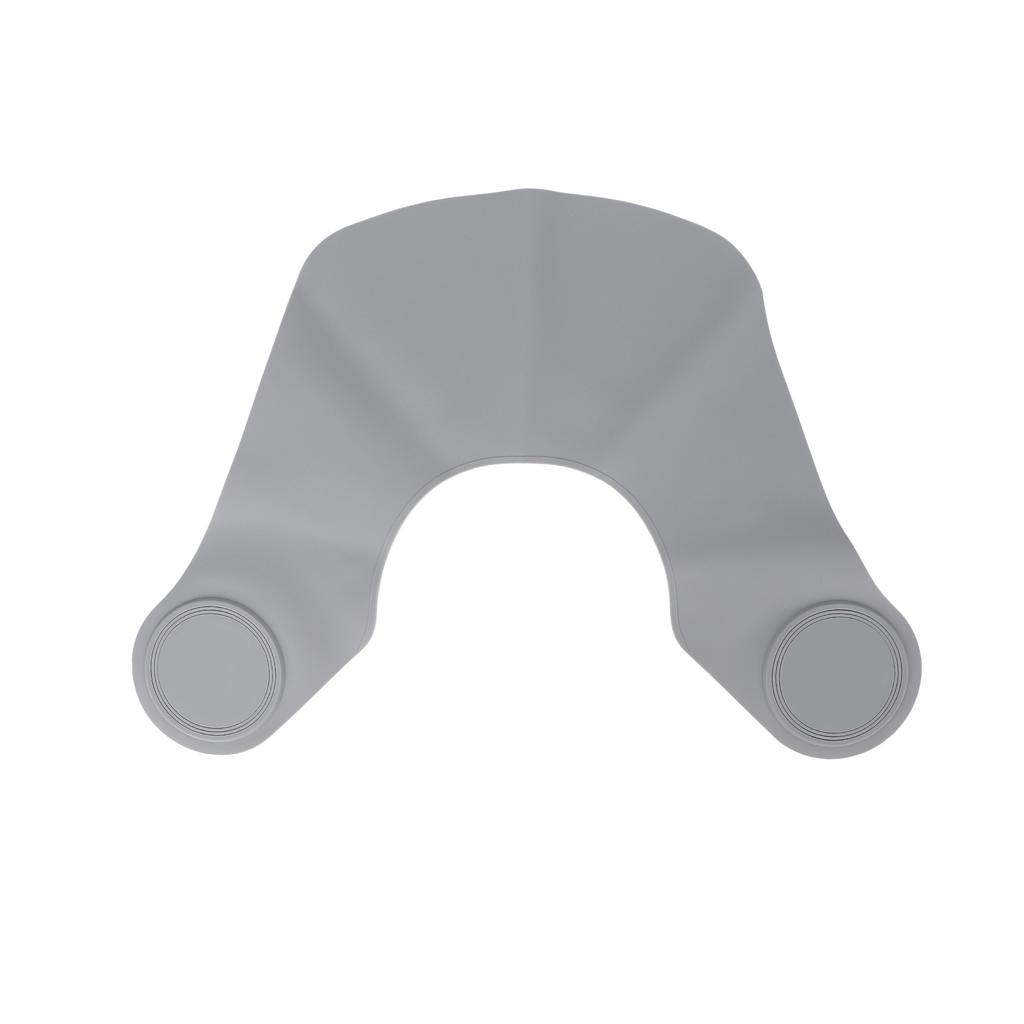 Стрижка Воротник для шеи Мягкий силиконовый Водонепроницаемый Плащ-шаль для окрашивания волос для парикмахерской Серый