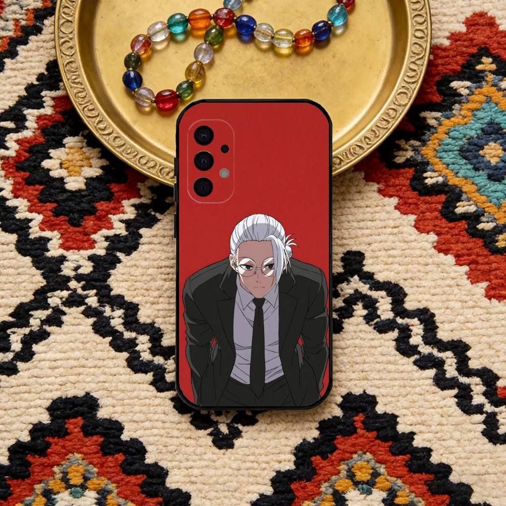 Чехол для телефона Sakamoto Anime DAY для Samsung S25, S24, S23, S22, S21, S20, Plus, Fe, Lite, Другие Черная крышка