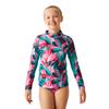 Regatta Childrens/Kids Hoku II Tropical Leaves Swim Top