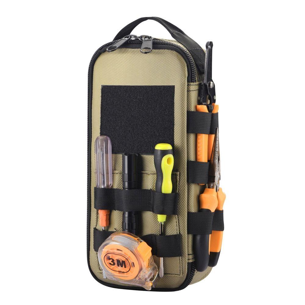 Heavy Duty Tool Bag Zipper Handle Portable Organizer Versatile Bag Zipper Case EDC Use