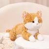 Simulation 3 Colour Cat Plush Toys Soft Stuffed Kitten Model Fake Cat Realist Animals Kids Girls Valentine's Day Gift