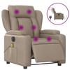 VidaXL Fauteuil de massage inclinable électrique cappuccino similicuir 3204543
