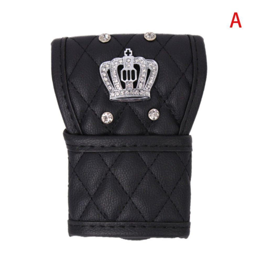 Fashion Diamond Black Pink Soft Auto Wheel Covers Cover Texture Steering Wheel Cover Car Glove