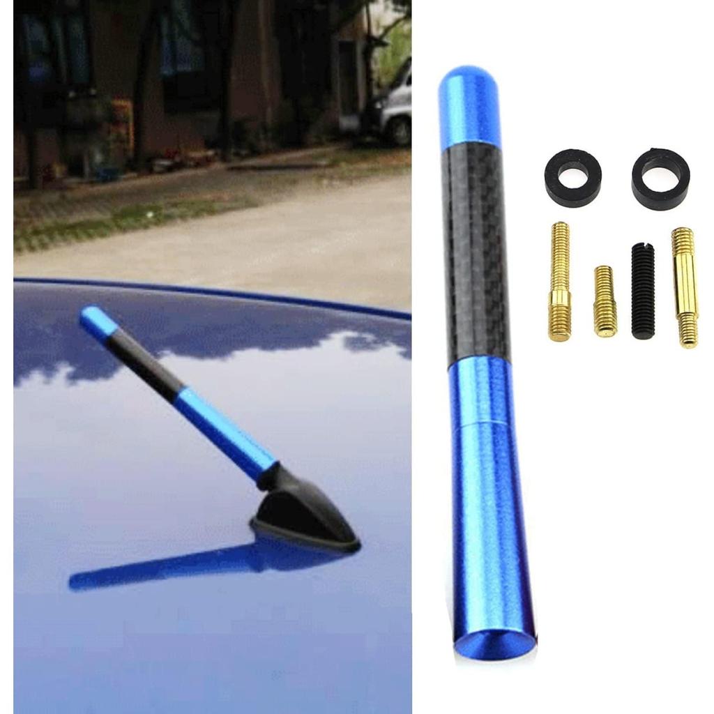 Автомобильная антенна 12 см из углеродного волокна, короткая радиоантенна, универсальная автомобильная антенна, антенна на крыше, радиосигнальная антенна