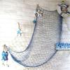 1PCS Marine Style DIY Home Decorative Wooden Small Fish Seahorse String Wall Hangings Starfish Dolphin Pendant Random Color
