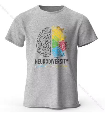 Creative Thinking Maps printed T-shirts, super soft round neck short-sleeved T-shirts for men and women