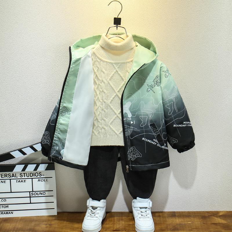 Детская повседневная куртка весна-осень для мальчиков модная штормовая куртка