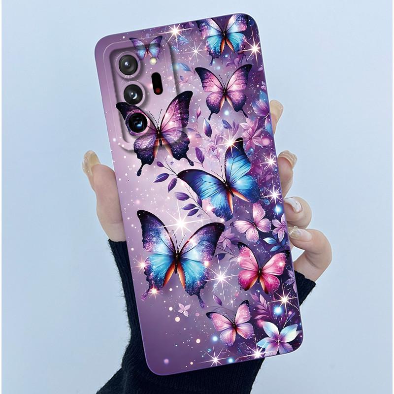 Для Samsung Galaxy Note 20 Ultra Модный Простой Чехол для Телефона Масляная Живопись Цветы Ультратонкий Матовый Защита от Отпечатков Пальцев