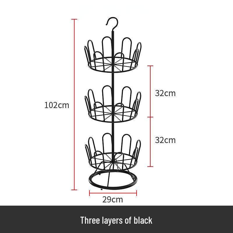Вращающаяся кованая уличная сушилка для сандалий и обуви со стойкой
