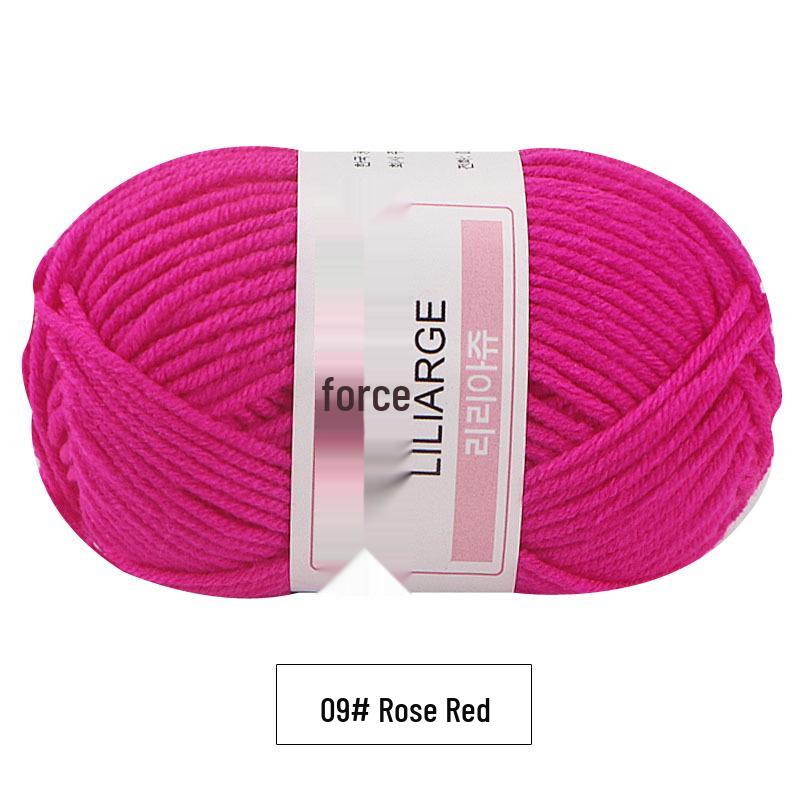 4-Strand Milk Cotton Baby Yarn for Doll, Crochet & Hand Knitting – Korean Infant Children’s Thread