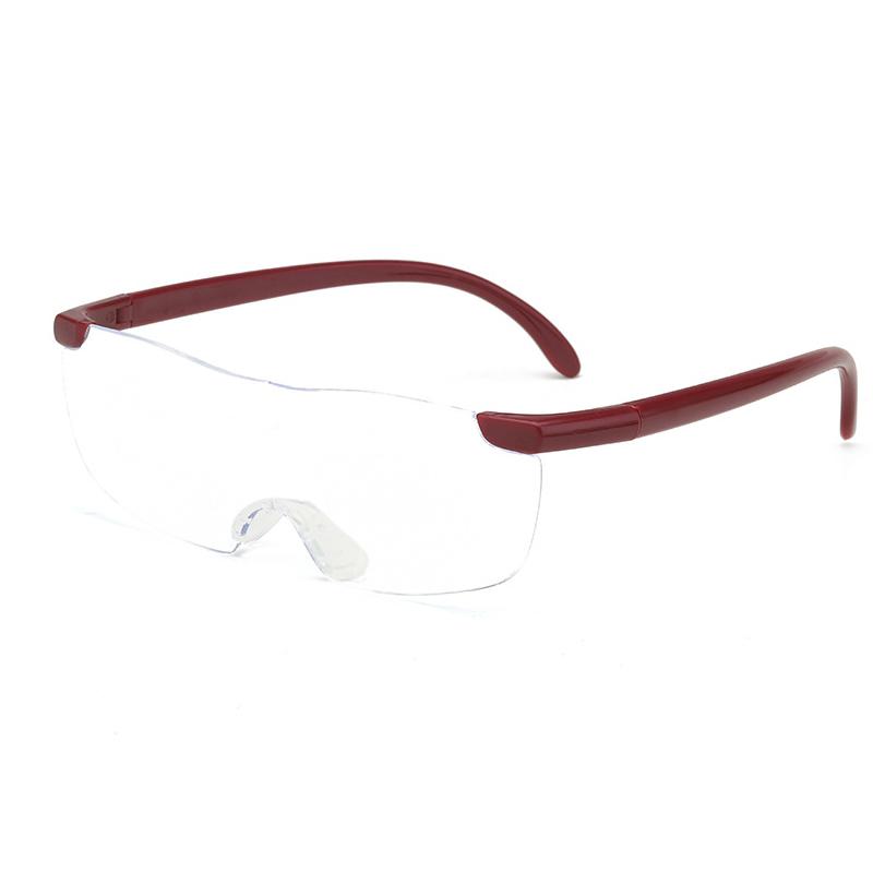 Очки для чтения с увеличением в 1,6 раза, увеличительные очки с большим зрением, портативные пластиковые очки для пресбиопии, женские диоптрии 20,5