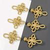 5PCS Gold Wire Chinese Cheongsam Button Dragonfly Knot Fastener Closures