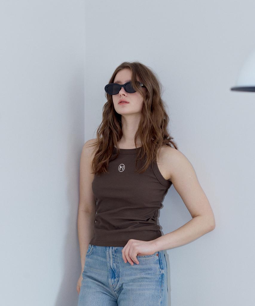 MARROT Symbol Sleeveless Top_Brown