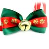 Pet Christmas Bowtie Collar Pet Neck Bows With Bell Pet Collars Accessories For Small Medium Dog Cat