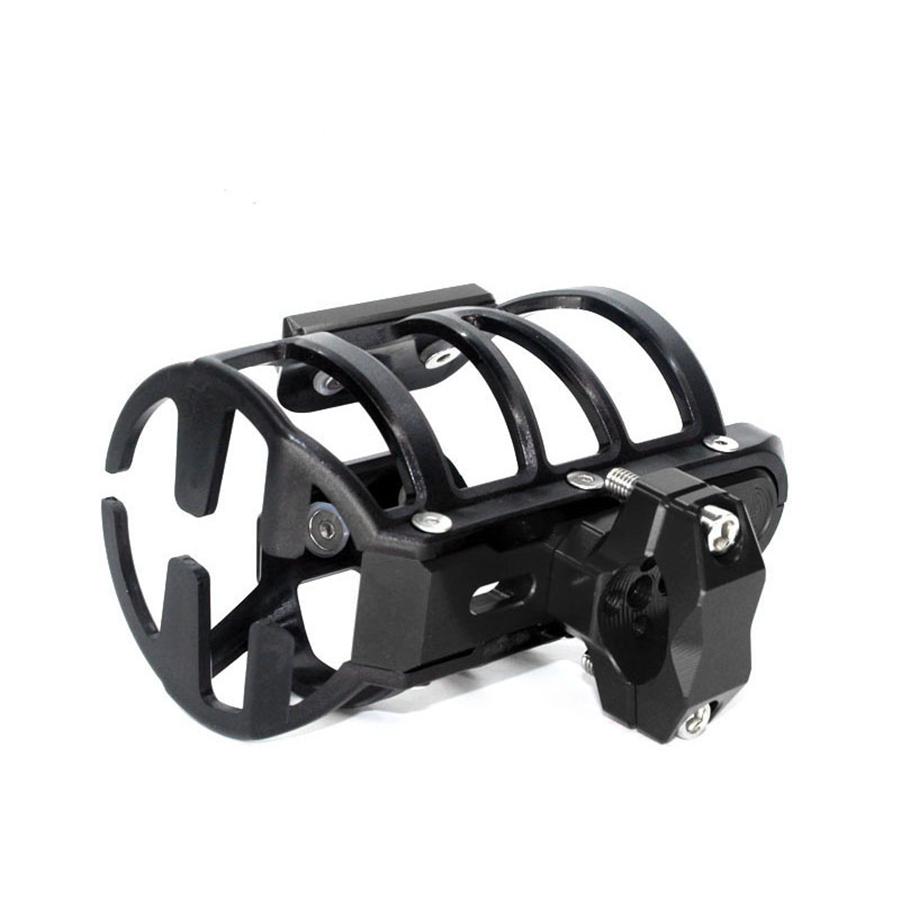 For BMW R1250GS Crash Bar Mount CNC Cup Holder Water Bottle Cage Bracket Black