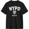 JOISOMI Футболка с коротким рукавом Полицейское управление города Нью-Йорка NYPD Повседневные рубашки Футболка с круглым вырезом Спортивные рубашки