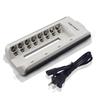 PALO 8 Slots Charger 1.2V AA AAA Battery Charger Smart Charger LED for Aa Aaa Nimh Nicd Rechargeable Battery Pillar Quick Charger