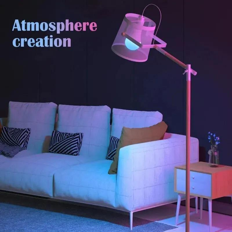 Светодиодная лампа E27 RGB 220 В, многоцветная, с изменяемым белым цветом, с ИК-пультом дистанционного управления для спальни, вечеринки, домашнего декора