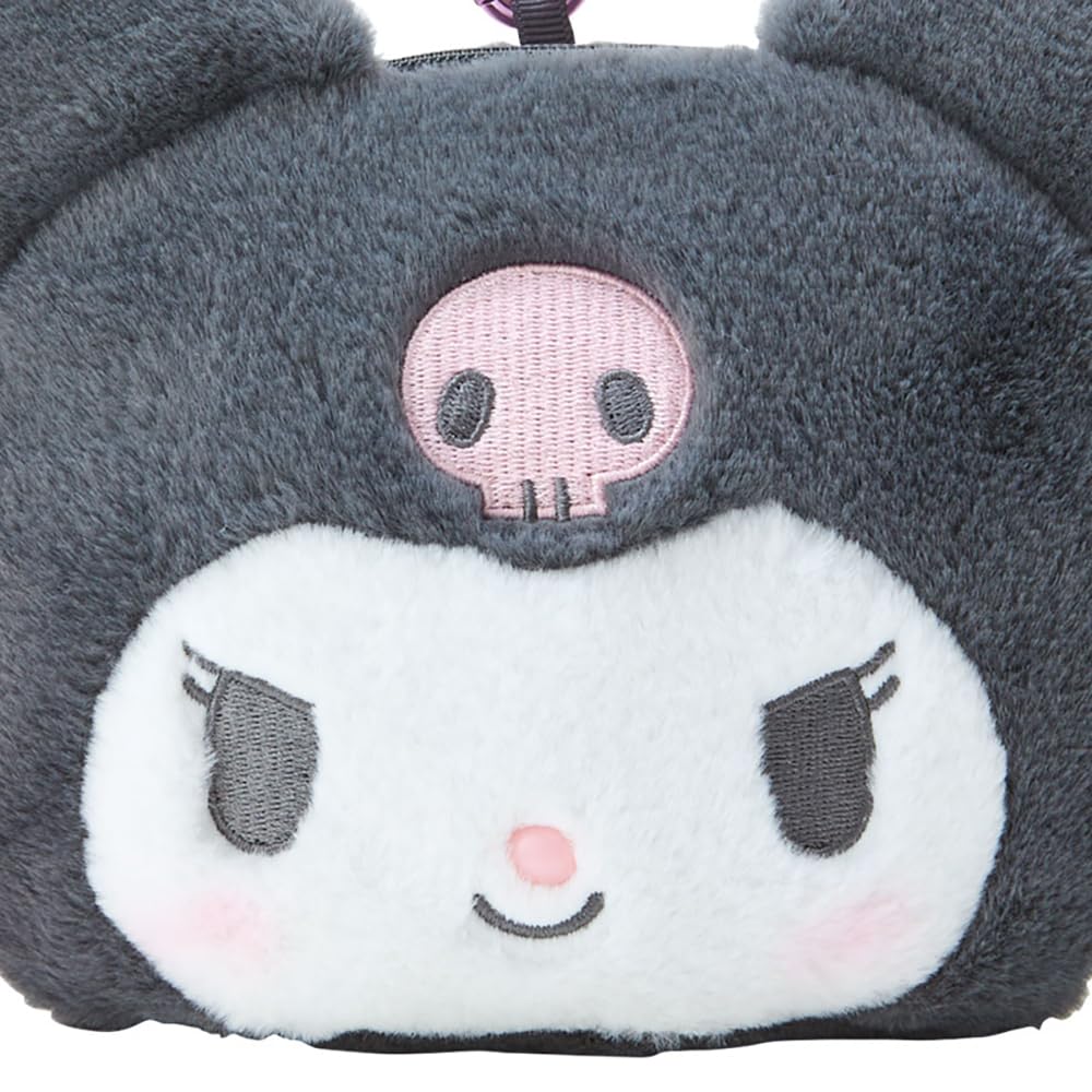 Sanrio Kuromi Pouch with Character Grand Prize 2nd 15 x 155 x 7 Character 325686 Face-Shaped Window, Winner, Edition, cm,
