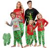 Christmas Print Cute Family Set Pajamas, Home Clothes, Family Set Long Sleeve Top Pants Set