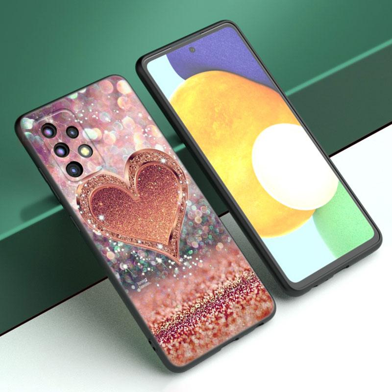 Чехол для телефона в стиле розового золота с любовью для Samsung A04 A21 A30 A50 A52 S A13 A14 A22 A23 A32 A53 A73 5G A11 A12 A31 A33 A51 A70 A71 A72