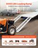 Loading Ramps, 2 Pcs 2400 x 380 mm, Durable Aluminum and Heavy-Duty Trailer Ramp Set with Anti-Slip Plates, 2721.6 kg Combined Capacity, for Carts,