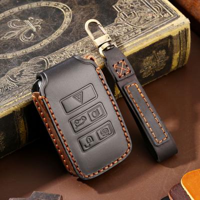 Кожаный чехол для ключа автомобиля для Land Rover Sport Evoque Freelander Velar Discovery 4 Jaguar XE XJ XF XFR XK XKR XK8 XJ8 Гитара