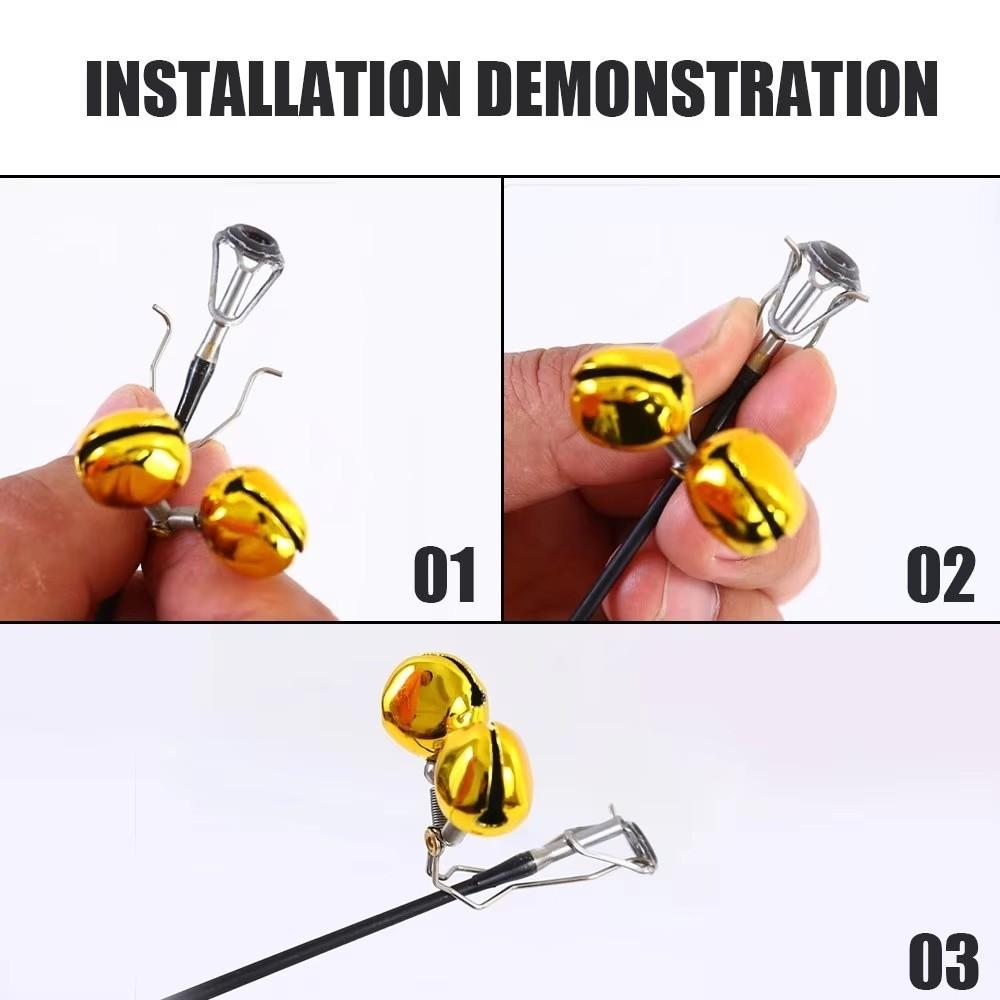 5/10Pcs High Sensitivity Clip-On Fishing Rod Bell Fishing Rod Alert Sea Fishing