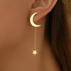 Модные серьги Moon Star для женщин