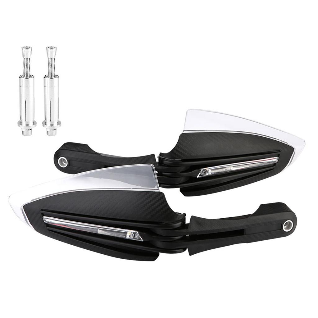2pcs 7 8  Universal Motorcycle Hand Guards LED Turn Signal DRL Indicator Protector