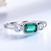 Umcho Кольцо из стерлингового серебра 925 пробы с нано-изумрудом, юбилей, день рождения, День святого Валентина, ювелирные изделия, подарки для женщин, жены и девочек
