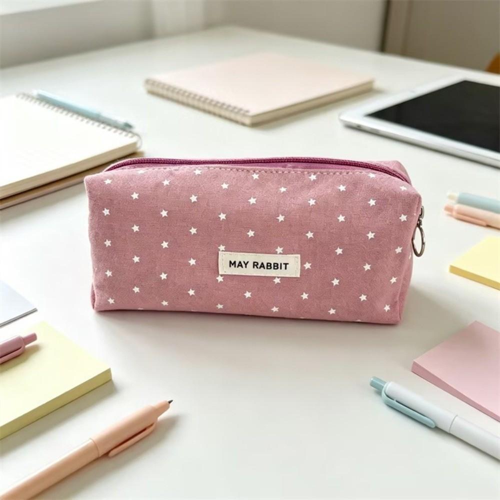Portable Pen Bag Large Capacity Stationery Pouch Aesthetic Pencil Case Students
