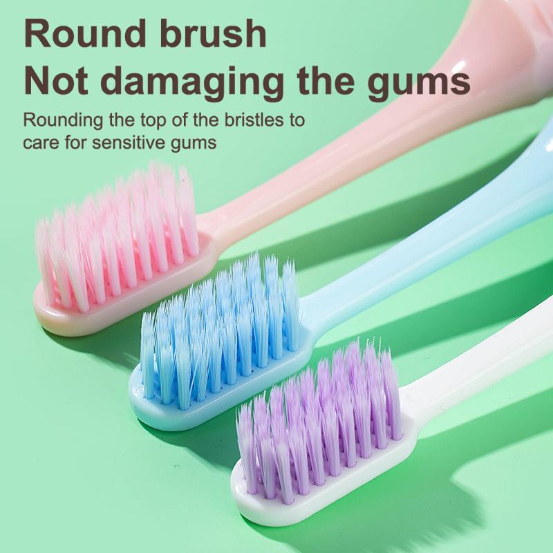3 шт. Дорожная зубная щетка Складная Портативная Маленькая Зубная щетка Взрослая Мягкая зубная щетка Конфетных цветов Очистка зубов