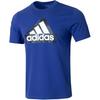Logo Print Running Fitness Training Crew Neck Short Sleeve T-Shirt Men Tops Blue IN6228