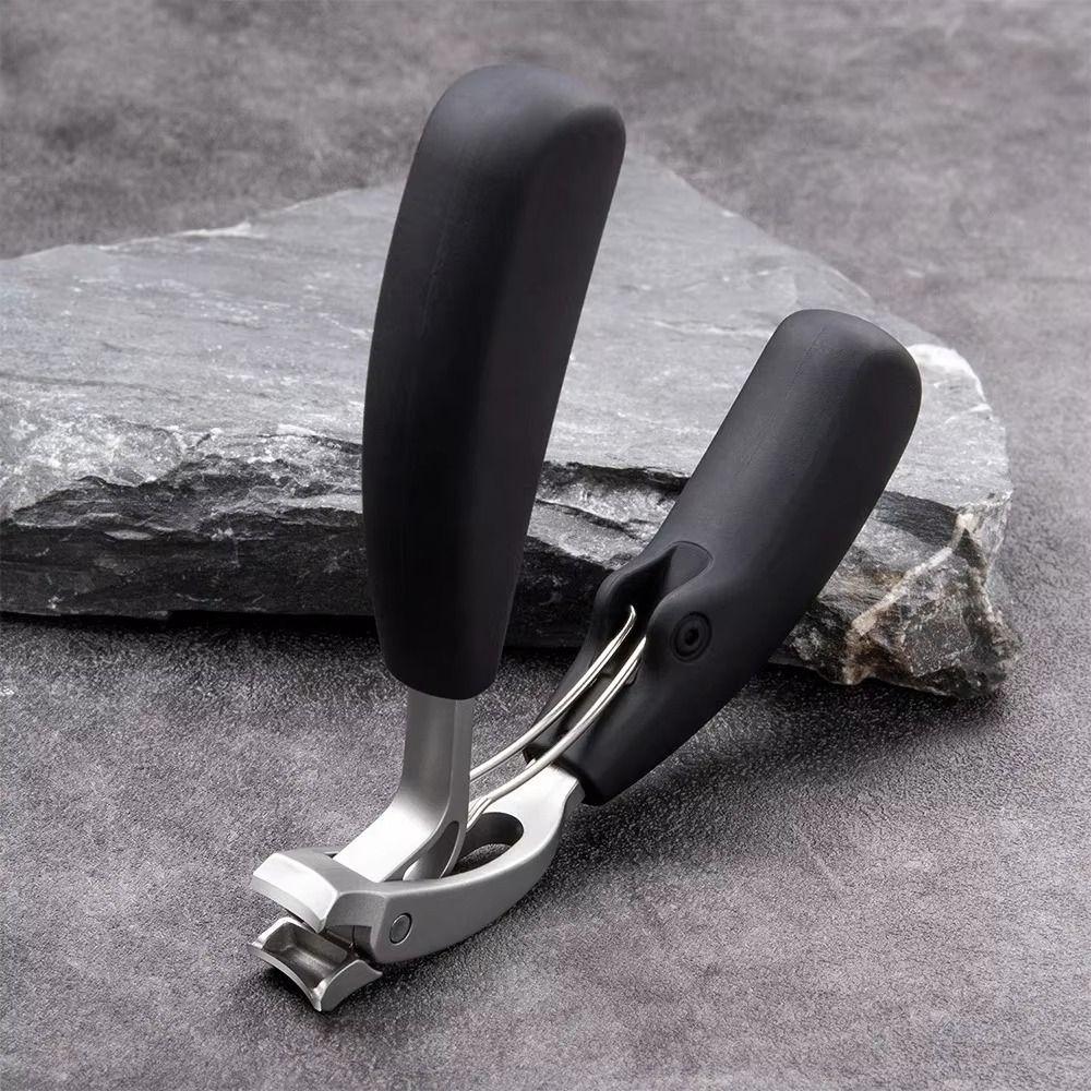 Extra Wide Mouth Curved Nail Clippers Anti-Splash Thick Nail Trimmer Toenail Nippers Fingernail