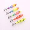 5Pcs Luminously Squid Jigs Hook Shrimp Lures Baits Soft Artificial Shrimp Baits with Hook for Fishing Octopuses