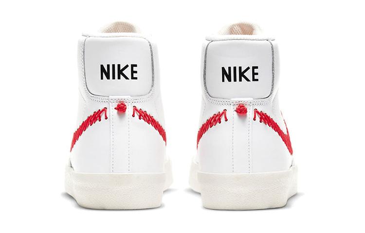 Nike Блейзер Mid 77 GS с двойной зигзагообразной строчкой-галочкой DJ2008-161