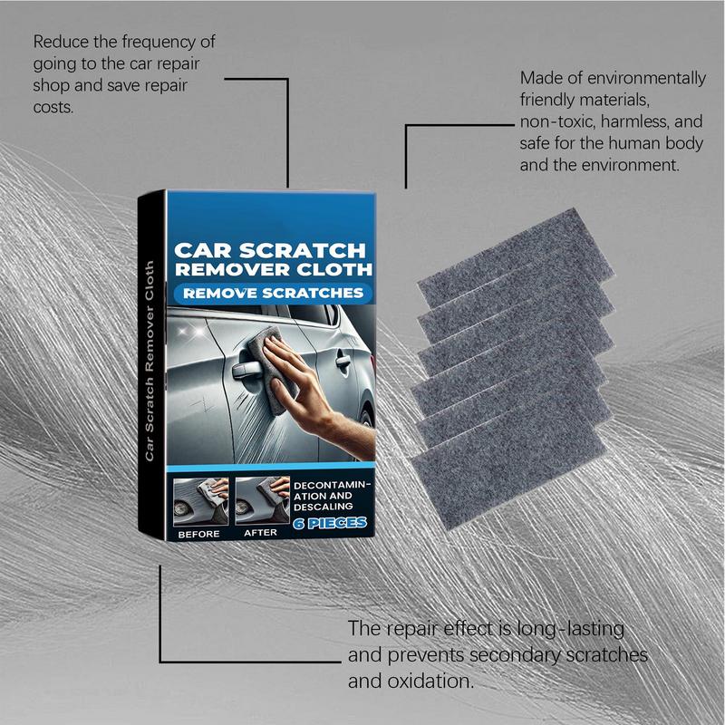 Nano Sparkle Cloth Многоцелевое средство для удаления царапин на автомобиле Nano Scratch Remover 6 шт. Безопасное средство для удаления царапин на автомобиле Nanosparkle Cloth для краски на транспорте