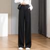Wospring and Summer Women Loose High Waist Wide Legs Slim Casual Trousers Female Suit Straight Pants